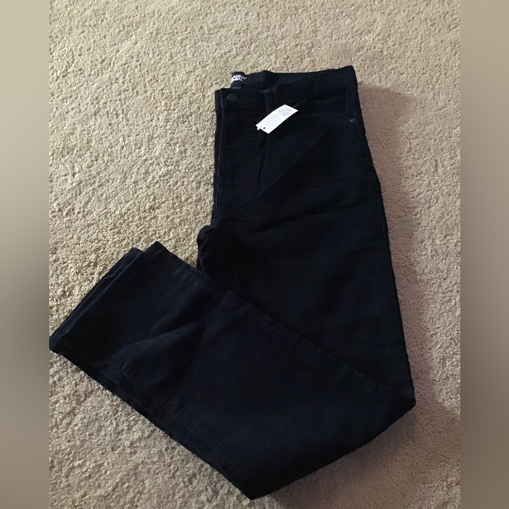 NWT Lands' End Men's Corduroy Navy Blue 34x30 Slim Fit